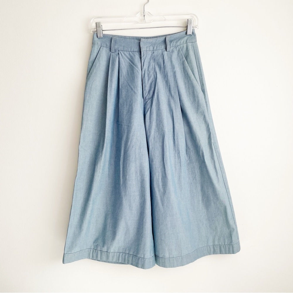 Lovers + Friends Light Blue Wide-Leg Pants